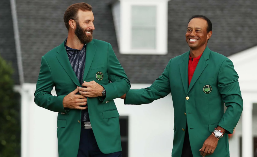 dustin johnson och tiger woods