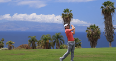 tyska golfspelaren Nicolai von Dellingshausen under Tenerife Open 2021 på Kanarieöarna