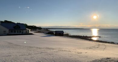 Vinterbild från Visby golfklubb 2022