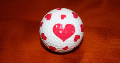 Golfboll med hjärta