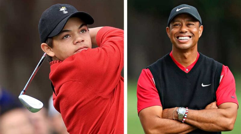 Tiger Woods är stolt över sin son Charlie Woods